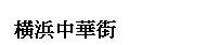 文(wén)本框: 橫浜中華街(jiē)